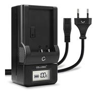 CELLONIC® BC-TRV AC-VQV10 Chargeur pour NP-FV70 NP-FV50 NP-FV100 Compatible avec Sony FDR-AX100 AX100e FDR-AX33 FDR-AX53 HDR-CX625 HDR-CX450 Station de Charge avec écran et câble de Charge