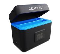 CELLONIC Boîtier de Charge USB à 2 emplacements Compatible avec Insta360 X4 - câble USB de 60 cm Inclus