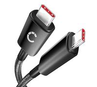 CELLONIC Câble 100W USB C vers USB C, PD 3.1 Câble de charge rapide Compatible avec iPhone 17,MacBook Pro/Air M2,iPad Pro 12.9/iPad Air/Mini 6,Samsung S24 S23 S22 S21/A13 A23 A33,Huawei, Xiaomi etc 1M
