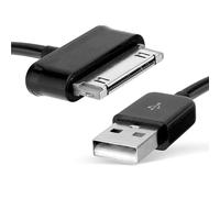 CELLONIC Câble 30 Pin Connector vers USB A 2.0 pour Tablette Samsung Galaxy Note 10.1 / Tab 8.9 / Tab 10.1 / Tab 2 7.0 / Tab 2 10.1 / GT-N8000 / GT-P3100 Charge et Transfert données Data Noir
