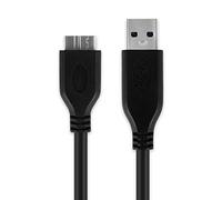 CELLONIC Câble USB Micro USB 3.0 3.0 1A transfert données pour appareil Nikon D5 D500 D800 D800E D810 D810A D850 NX1 cable charge et data 1m PVC noir, cordon caméra