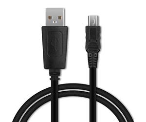 CELLONIC Câble USB Mini USB 2.0 1A transfert données pour appareil Toshiba Camileo B10 / Clip / H10 / H20 / H30 / P10 / P100 / P20 / P30 / S10 / S20 cable charge et data 1m PVC noir, cordon caméra
