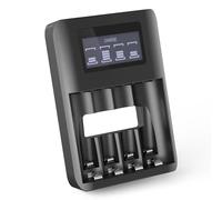 CELLONIC Chargeur de batterie USB pour piles AA et AAA (NiMH) avec 4 emplacements de charge | Chargeurs de batterie, protection contre les surcharges