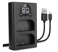 CELLONIC Chargeur Double DMW-BLF19 DMW-BLF19E DMW-BLF19PP Smart et Rapide Compatible avec Alimentation Dual DMW-BTC10 + Câble USB de Charge