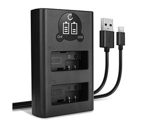 CELLONIC Chargeur Double LP-E8 Smart et Rapide Compatible avec Alimentation Dual LC-E8 LC-E8E Câble USB de Charge