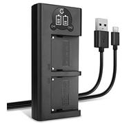 CELLONIC Chargeur Double NP-FM50 NP-QM91 Smart et Rapide Compatible avec Sony CCD-TVR118 CCD-TRV138 HDR-HC1 GV-D1000 HDR-SR1 DCR-PC100 DCR-TRV350 Alimentation Dual BC-VM10 Câble USB de Charge