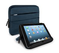 CELLONIC Housse pour Tablette Universelle de 10.1 Pouces en Nylon Bleu - Étui de Protection avec Bulles Antichocs et Fonction de Support, capitonnage de Bulles, imperméable | Pochette,Étui Souple