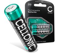 Cellonic Piles Rechargeables AAA - 1000mAh - préchargées, durables, Longue durée de Vie - 2X Accus Rechargeable AAA (Micro / HR03 / AAA) Batteries