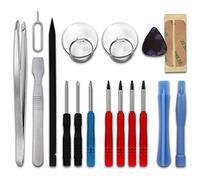 CELLONIC Set de 17 Outils de précision pour la réparation de Smartphones, d'ordinateurs, de tablettes - Jeu de Tournevis cruciformes, Torx, Plat, pincettes de