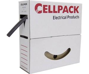 CellPack 127057 Gaine thermorétractable sans colle noir 6.40 mm 3.20 mm Taux de retreint:2:1 10 m