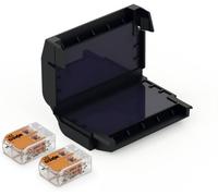 CellPack 407860 EASY-PROTECT/222 Boîte de gel pour bornes de raccordement flexible: 0.2-4 mm² rigide: 0.2-4 mm² Nombre de pôles: 2 1 pc(s) noir Piece