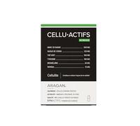 ARAGAN - Synactifs - Celluactifs - Complément Alimentaire Contre la Cellulite - Marc de Raisin, Queue de Cerise, Thé vert, L-Tyrosine - 60 Gélules - 30 à 60 jours de prise - Fabriqué en France