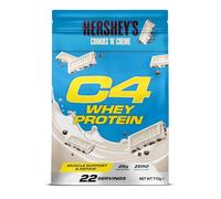 Cellucor C4 Whey Poudre de protéines Hershey's Cookies & Cream, 25 g de protéines, faible en sucre, récupération post-entraînement, 22 portions