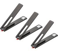 Cellulaires Béquille, 3paquet Horizontal & Vertical Bureau Support, Magnétique Foldable Téléphone Support Pour Plupart Téléphones, Téléphone Boîtes, Tablettes, Métallique Noir[Pop949271]