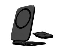 Cellular Device Mount - Dark Blue Metalic Part, Slim Folding Support, Hands Free Navigation Video Cradle | Automotive Interior Commute Travel Productivity Durable Polyvalent Performance Daily Usage