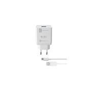 Cellular Line Adaptateur secteur 18 Watt Quick Charge 3.0 (USB) sur le câble : USB-C noir