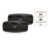 Interphone Shape Système Double Pack de Communication Bluetooth, noir