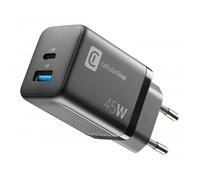Cellular Line Multipower Micro 45W Chargeur Auto Ultracompact 2 Ports 45W