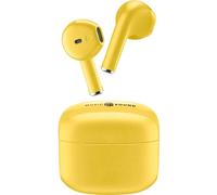 Cellular Line Oreillette Bluetooth, sans fil jaune boîtier de charge