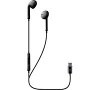 Cellular Line Oreillette filaire Stereo noir Suppression du bruit du microphone volume réglable téléphone portable