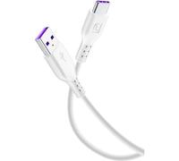 Cellular Line USBDATACSCUSBCW Câble Données Super Rapide USB-C Blanc