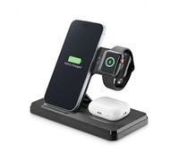 Cellular Line WIRESTAND3IN1FBK Base Chargeur Sans Fil 15W 3 en 1