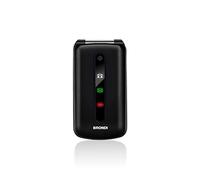 Brondi Téléphone mobile President - Double SIM, clapet, microSD, caméra arrière 1,3 MP - Noir