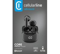 Cellularline 8018080490576 Casque sans fil intra-auriculaire Appels/Musique USB Type-C Bluetooth Noir