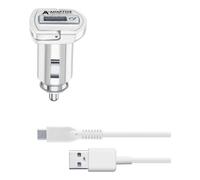 Cellularline Adaptive Fast Car Charger Kit 15W - USB-C - Samsung Câble et chargeur voiture à charge adaptative de 15 W pour dispositifs Samsung