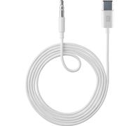 Cellularline AUXMUSICABLETYPECW Câble audio USB C vers jack 3,5mm blanc