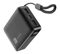 Cellularline Batterie externe 10 000 mAh Batterie externe ultra-compacte 10 000 mAh avec écran LCD pour contrôler immédiatement la charge et Power Delivery 20W pour une charge rapide et efficace. Drag