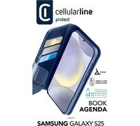 Cellularline Book Agenda 2 Case pour Samsung S25 Blue