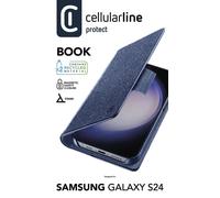 Cellularline Book - Galaxy S24 Pochette à livres avec pochette pour cartes et fermeture magnétique Samsung Galaxy S24