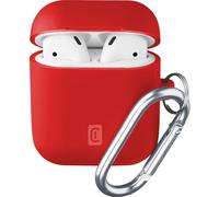 cellularline Bounce Coque Souple en Silicone avec Crochet pour Apple AirPods 1 et 2 Rouge