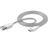 Cellularline Câble de charge et de données blanc 100cm USB Type-A vers Type-C USBDATATYCSMARTW