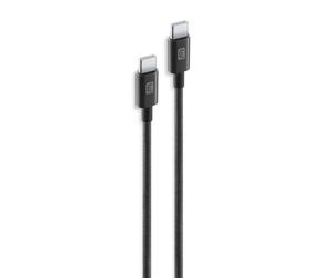 Cellularline Câble Tressé 150 cm - USB-C vers USB-C Câble tressé ultra-résistant
