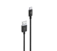 Cellularline Câble Tressé de 150 cm - USB à USB-C Câble tressé ultra-résistant