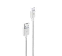 Cellularline Câble Tressé de 150 cm - USB à USB-C Câble tressé ultra-résistant