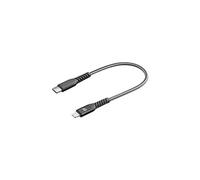 Cellularline Câble USB USB 2.0 USB-C mâle, Connecteur Lightning 0.15 m noir TETRACABC2LMFI15CK