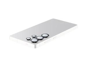 cellularline - Caméra Lens Ring - Compatible avec Galaxy S25 Ultra - Verres trempés pour la Protection des lentilles de l'appareil Photo - Qualité inaltérée - Fine - Transparent