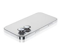 Cellularline Camera Lens Ring - iPhone 16/16 Plus Verre trempé pour la protection de la caméra pour Apple iPhone 16, iPhone 16 Plus