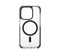 Cellularline - Cas Ultra Protecteur pour iPhone 15 Pro - Tetra Force Strong Guard Mag - Compatible avec l'écosystème Apple MagSafe - Transparent