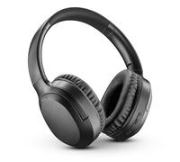 Cellularline Casque sans Fil Circum-auriculaire Nimbus avec la réduction Active du Bruit, 30 Heures d'autonomie et des Commandes intégrées avec Un Microphone, Noir