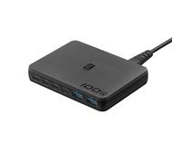 Cellularline Chargeur de Bureau Power Lite avec 6 Ports Dont 4 USB-C de 100 W et 2 USB-A de 30 W au Format Ultra Fin et Compact avec la Technologie GaN+, Noir
