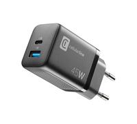 Cellularline - Chargeur Secteur - Chargeur à 2 Ports USB-A et USB-C 45W avec Charge Super Rapide