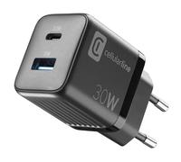 Cellularline MULTIPOWER MICRO 30W Chargeur secteur rapide ultra-compact à 2ports, 30W