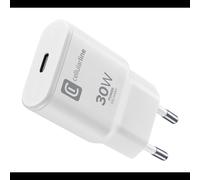 Cellularline Chargeur USB-C GaN 30W PD avec technologie nitrure de gallium et protection intégrée 110V-240V