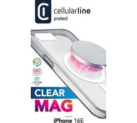 CellularLine Clear MAG Hard Case pour iPhone 16E - MagSafe