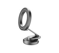 cellularline - Compact Mag - Support pour Smartphone magnétique de Voiture - Entièrement Pliable - Technologie Magsafe - Compatible avec iPhone Série 12 et Versions ultérieures - Noir