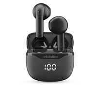 Cellularline Core Écouteurs Bluetooth True Wireless avec Étui de Recharge, Écran LED, 16 Heures d’Autonomie, Commandes Tactiles, Double Master, Autopairing, Noir